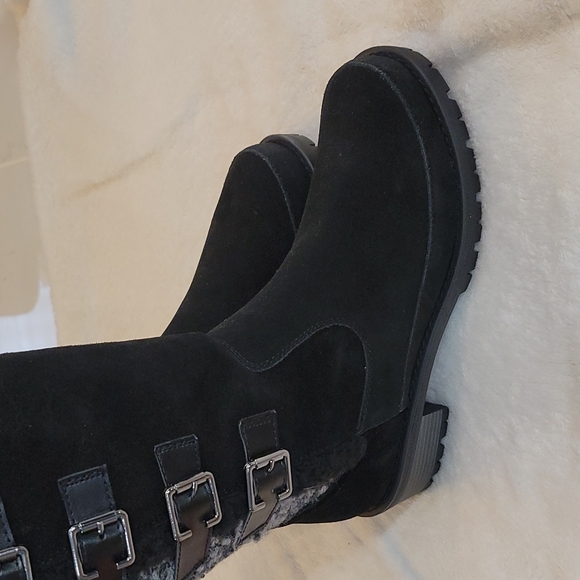 10 )Sporto® Kara Waterproof Suede Tall Boot with Sweater Detail - Picture 7 of 8